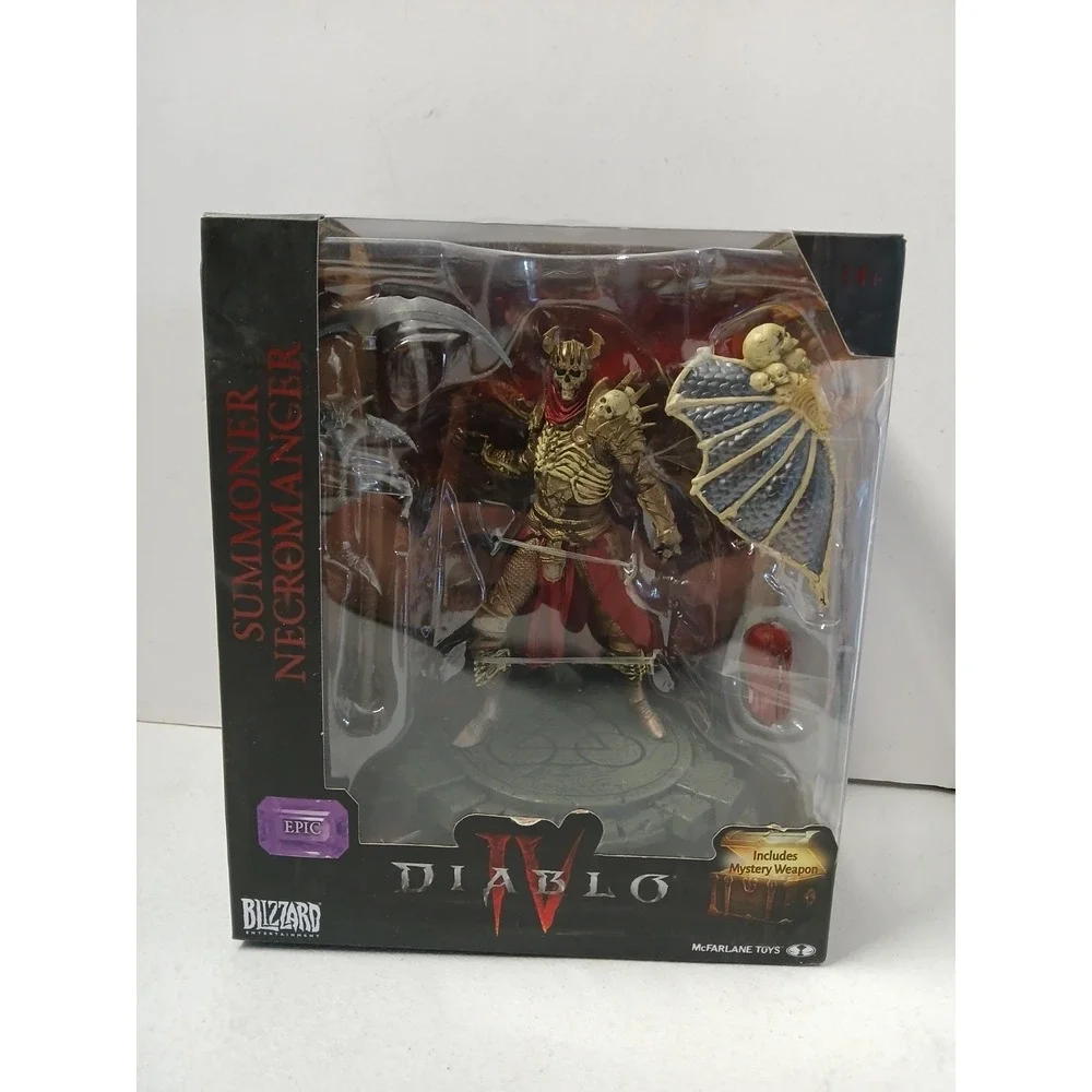 NEW McFarlane Diablo IV Wave 1 Posed Figures - Summoner‎ Necromancer  (Epic)